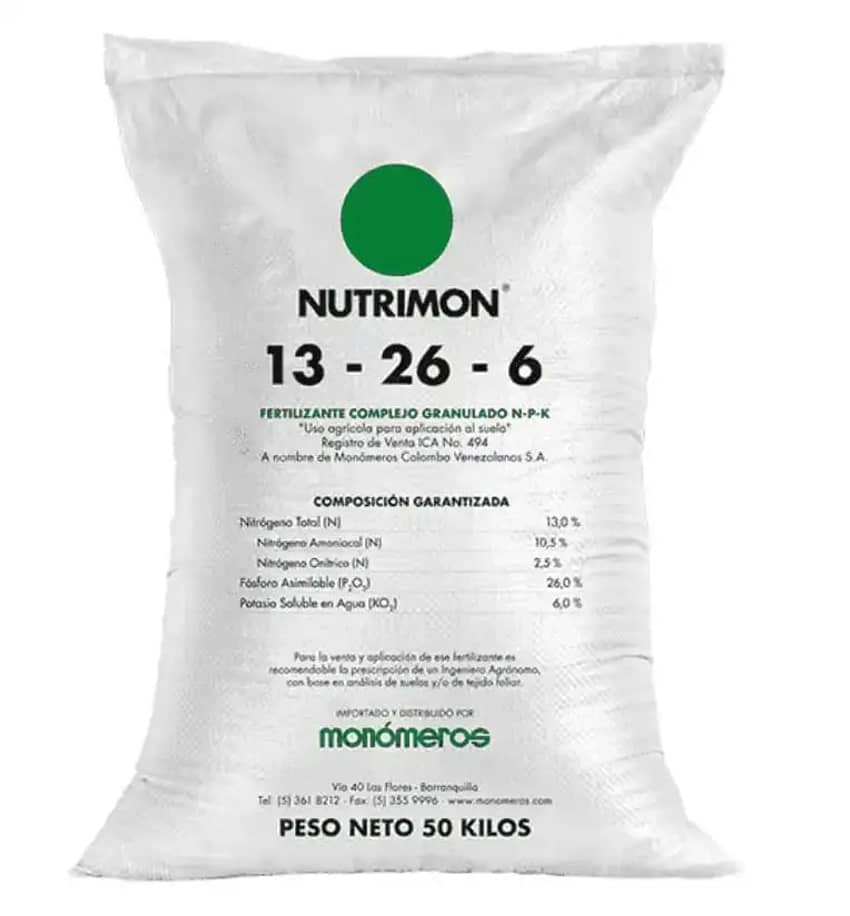 Nutrimon 13-26-6 Nutrimon Monómeros saco 50kg