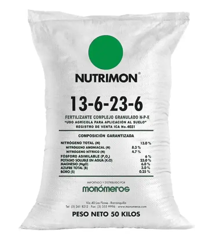 Nutrimon 13-6-23-6 Nutrimon Monómeros saco 50kg