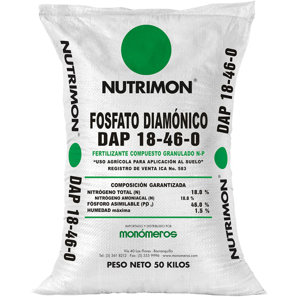 DAP 18-46-0 Nutrimon Monómeros saco 50kg