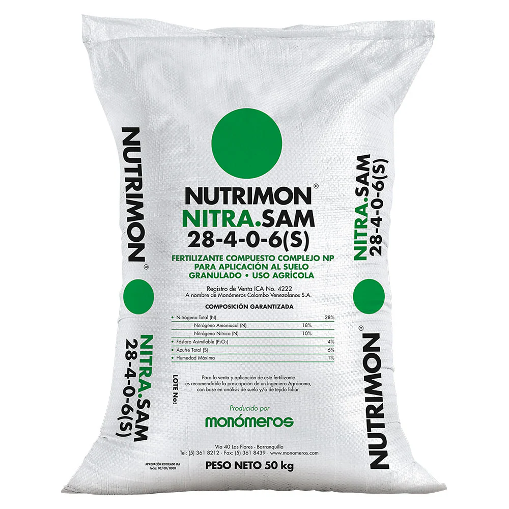 Nitra Sam 28-4-0-6(S) Nutrimon Monómeros saco 50kg